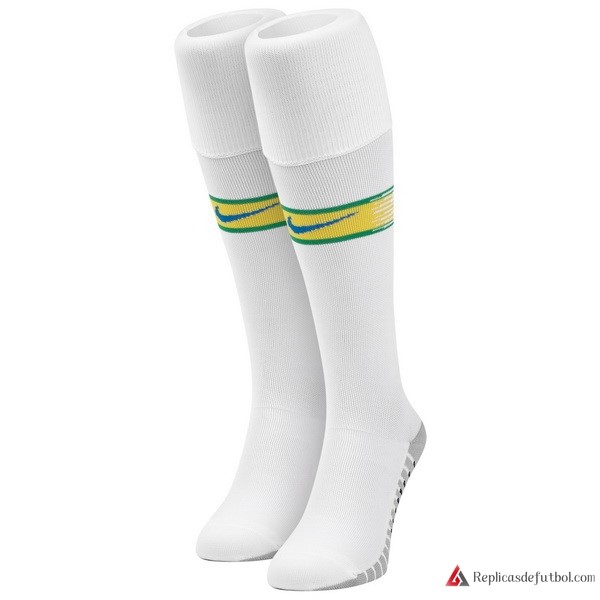 Calcetines Brasil Primera equipación 2018 Blanco